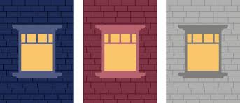 Window On Brick Wall 1268076 Vector Art