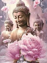 Diamond Painting Pink Lotus Buddha Diy