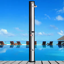 Solar Heated Outdoor Shower
