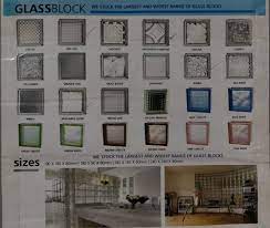 Various Glass Block Size 190 190 80mm