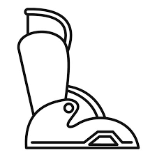 Convertible Baby Car Seat Icon Outline