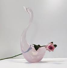 Postmodern Pink Sommerso Murano Glass