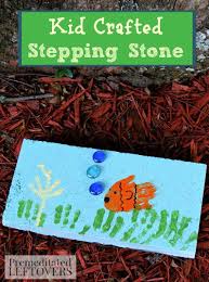 Make Painted Hand Print Stepping Stones