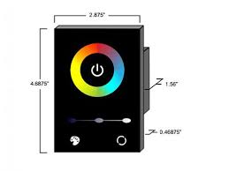 Wall Mount Led Color Wheel Touch Screen
