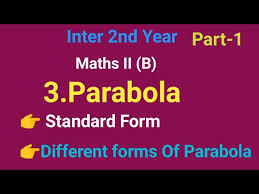 Inter Second Year 3 Parabola Part 1