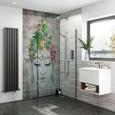Tropical Buddha Head Acrylic Shower