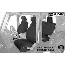 King 4wd Neoprene Seat Covers Black Black Jk 4 Door 2007 11010501