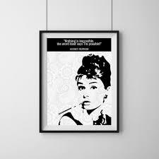 Audrey Hepburn Quote A4 Unframed