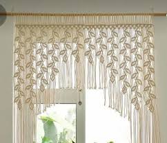 Plain Decorative Macrame Curtain