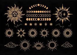 Sun Moon And Star Mystical Or Celestial