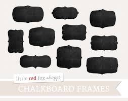 Chalkboard Frames Digital Hand Drawn