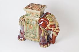 Large Ceramic Elephant Plant Stand