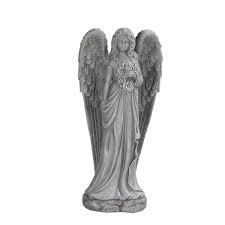 W Gray Angels And Cherubs Garden Statue