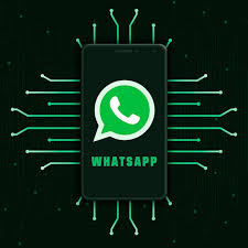 Whatsapp Logo Icon On Phone Screen On