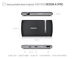 samsung mobile beam projector goes on