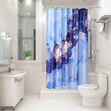 Small Stall Shower Curtain 36x72 Blue