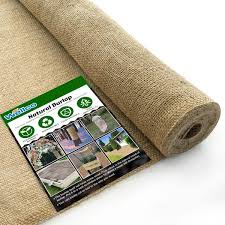 63 In X 50 Ft Gardening Burlap Roll Natural Burlap Fabric For Weed Barrier Tree Wrap Burlap Rustic Party Decor