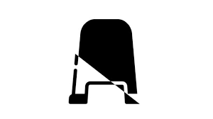 Chair Plastic Line Icon Animation Stock