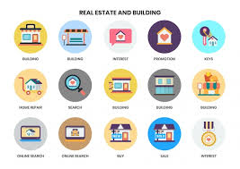 Premium Vector Building Icons Set For