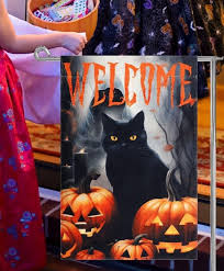 Black Cat Garden Flags For