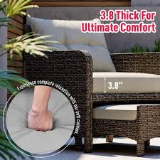 Pamapic 5 Pieces Wicker Patio Furniture