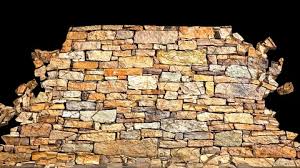 Stone Wall Stock Footage Royalty Free