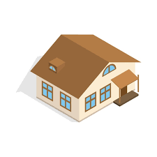 Porch Icon In Isometric 3d Style