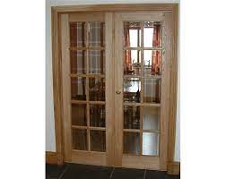 10 Pane Glazed Internal Oak Door