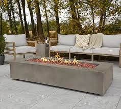 Rectangular Propane Fire Pit Table