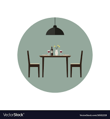 Dining Room Icon Royalty Free Vector