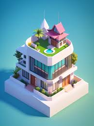 Centered Very Cute Isometric View