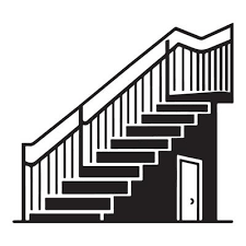 Basement Stairs Vector Art Icons And