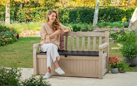 Keter Eden 265l Storage Bench Beige