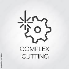 complex cutting concept icon drawing in