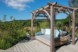 Garden Day Bed Hanging Wooden Bed