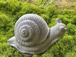 Snail Concrete Garden Statue Plants Plus