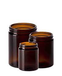 Amber Glass Jars Packaging High Quality