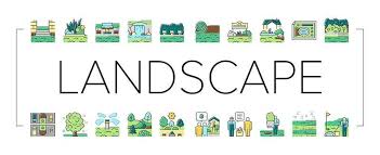 Landscape Design And Accessories Icons