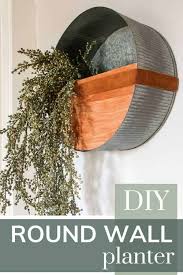 How To Make A Diy Round Wall Planter