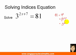 Gce O Level E Maths Solving Indices