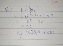 Discriminant Of The Quadratic Equation