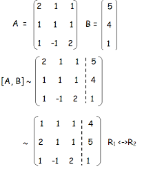 Linear Equations Using Matrices