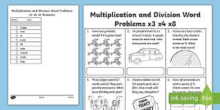 Y3 Multiplication Division Word