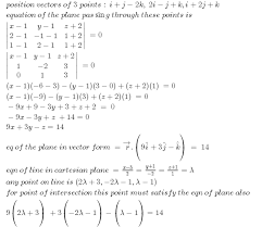 Find The Vector Equation Of The Plane