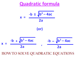 How To Solve Quadratic Equations Using