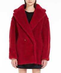 Teddy Bear Icon Coat Short In Alpaca