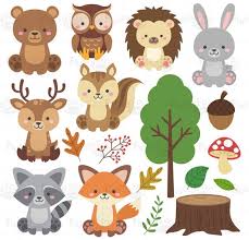 Woodland Animals Clipart Forest Animal