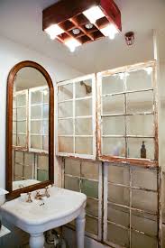 Glass Shower Door Repurposed Windows