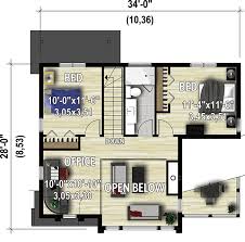 House Plan With Office Loft