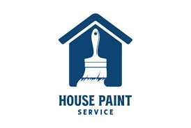 Simple Minimalist House Icon With Paint